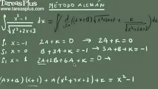 El método Alemán para integrales irracionales parte 2