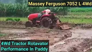 Massey Ferguson 7052L 4WD vs Local Rotavator: Paddy Efficiency Showdown