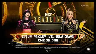 WWE 2K25: Tatum Paxley vs Isla Dawn