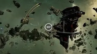 EVE: Valkyrie VR Carrier Tour (360 Degree Video)