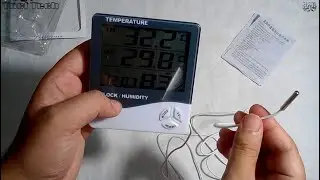 Thermometer And Hygrometer HTC-2  || Temperature And Humidity Meter