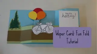 Wiper Card Tutorial | Stampin Up Fun on Wheels | Easy Fun Fold Card | Boy's Card | Pop-up Card
