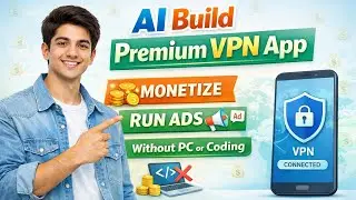 AI Build Premium VPN App 😱 | Mobile Se App Banaye | Monetize & Run Ads