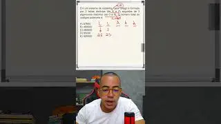 Em um sistema de cadastro, cada c&oacute;digo &eacute; formado por 2 letras distintas (de A a Z) seguidas de 3
