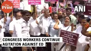 Congress workers continue protest as ED summons Rahul Gandhi for 4th time