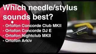Comparison between Ortofon Concorde MKII Club, Concorde DJ E, Concorde Nightclub MKII and Arkiv