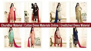 Churidhar Material | Cotton Dress Materials Online | Unstitched Dress Material Free Shipping at COD