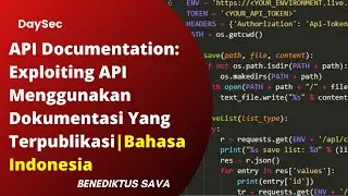 Exploit API menggunakan API Documenation | Stategi Memanfaatkan API Documentation | #ethicalhacking