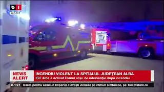 INCENDIU VIOLENT LA SPITALUL JUDEȚEAN ALBA. PLAN ROȘU DE INTERVENȚIE_Știri B1TV_21 dec. 2025
