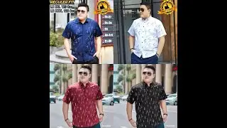KEMEJA BIGSIZE PRIA LENGAN PENDEK SIZE XXL & XXXL | COZY LINE JUMBO