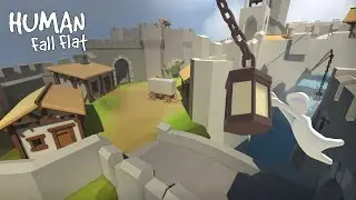 Human Fall Flat - Recording With My Little Sister, She Always Copy Me - PS4 Pro - GamePlay