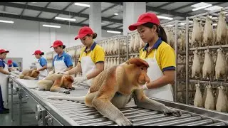 The Making of an Ad Star Proboscis Monkey  Inside Factory Full Process