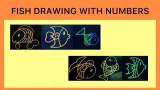 Fish Drawing Ideas Using Numbers | Easy & Creative Art