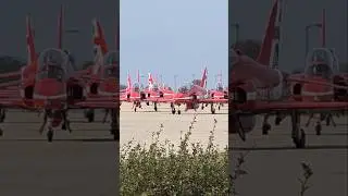 Red Arrows as they take off an later land at RAF Waddington 2 October 2025 #redarrows #rafwaddington