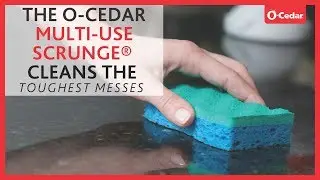The O-Cedar Multi-Use Scrunge Non-Scratch Scrub Sponge Cleans Tough Messes