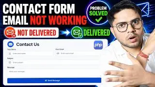 How to Fix Contact Form Email Not Working issue in PHP | PHPMailer & Mail()