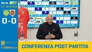 Serie BKT, la conferenza post partita di Carrarese - Reggiana (0-0)