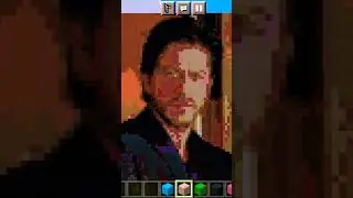Minecraft Shahrukh Khan pixel art ll 🤙😱😌🤙 ll #shorts #shots #viral #srk #minecraft