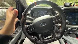 F-150 Carbon Fiber Steering Wheel Review (2021-2024): D-Shape & Orange Accents!