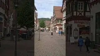 Die Innenstadt von Calw, in Baden - W&uuml;rttemberg.