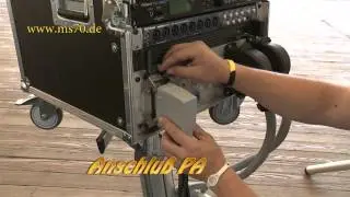 MS70 Musiker BÜHNENAUFBAU Systemaufbau
