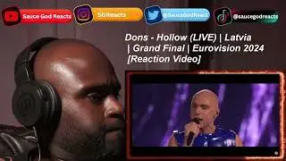 Dons - Hollow (LIVE) | Latvia 🇱🇻 | Grand Final | Eurovision 2024 | REACTION