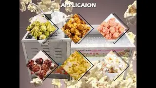 Stainless Steel Commercial Auto Gas Heating Ball Shape Popcorn Making Machine Corn Popping Machine