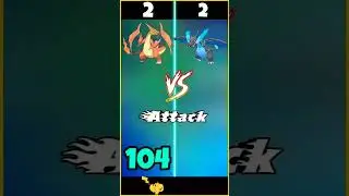 Mega Charizard Y Vs Mega Charizard X | Who Is Strongest  | #shorts