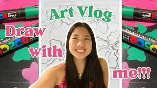 Painting with POSCA Markers on a Vinyl Record ~ Wicked Edition and Christmas Gift Shopping Chatting
