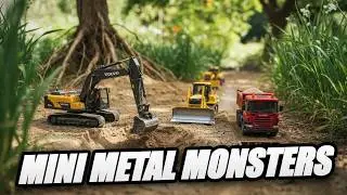 RC Hydraulic Excavator Desert Foundation Excavation | RC Construction Vehicles