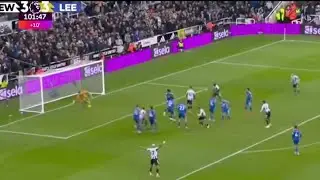 Harvey Barnes' last-minute goal vs Leeds United | Newcastle United vs Leeds United