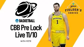 CBB DFS COLLEGE BASKETBALL - NCAAB PRE LOCK LIVE 11/10 - DAILY FANTASY SPORTS ADVICE