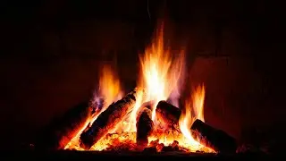 Cozy Fireplace Ambience 🔥 3 Hours of Real Fire Crackling | Relaxing Background Sounds