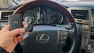 Лексус LX570 Карточка смарт ключ Программирование ключа на Lexus LX570 card key programming