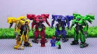 transformers bumblebee movie animation robot truck lego gym fail robbery bank police ca