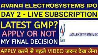Avana Electrosystems IPO 🔴 Avana Electrosystems IPO Review 🔴 Avana Electrosystems Ltd 🔴Avana IPO Gmp