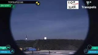 TRIGLASS&reg; Lighting Poles - Crushing resistance test at 100 km/h