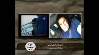 Marcelo Saralegui en Caf&eacute; con Futbol