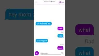 Texting story Season 1 Episode 1: Asking Mom and Dad