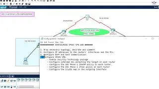 62. Configure Site-to-Site IPsec VPN Using Cisco Packet Tracer | How to configure IPsec VPN