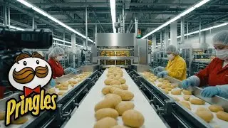 Inside a Pringles Production Line From Raw Potatoes to Stacked Potato Crisps (Full Process)