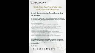 Ace your Mainframe Interviews with confidence!