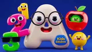 🎶 Learning Educational Videos For Toddlers 3 Years Old | ABC and 123 Learning Videos 🌈 | A for Apple