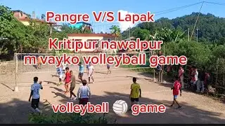 Tij m hudai Garey ko volleyball game kritipur nawalpur m           #pangre_V/S_Lapak ko game #viral