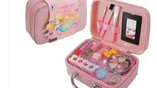 Cute Pink Makeup Set Toys, Satisfying With Unboxing ASMR / bachun ka makeup bag👜