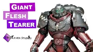 Painting a McFarlane Toys Space Marine figure: Flesh Tearer