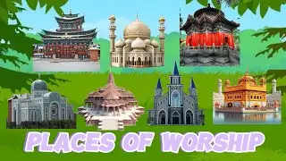 Places of Worship | Preschool Educational and Learning Videos for Toddlers and Kids | Vocabulary