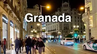 🇪🇸 Paseo Nocturno de Halloween en el Centro de Granada🚶‍♂️