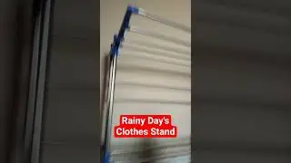 Gharelu Rainy day's clothes stand, chhota hai magar bahut kaam ka, kam jagah main anek cloth @shorts