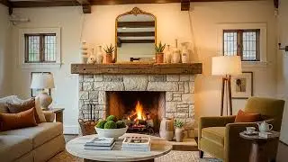 Budget Living Room Fireplace Makeover Live | Thrifty Decor Tips